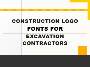Fonts for Excavator and Construction Logos